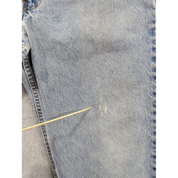 Vintage Levis 550 Jeans Mens 34x30 Light Wash Relaxed Tapered Distressed 90s - Picture 4 of 16